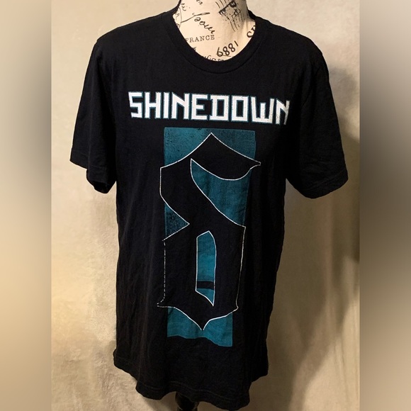 Bella Canvas Shirts Shinedown 29 Black L Tour T Shirt With